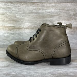 J.Shoes Men's Estate Olive Green Leather Chukka Ankle Boots Size 9